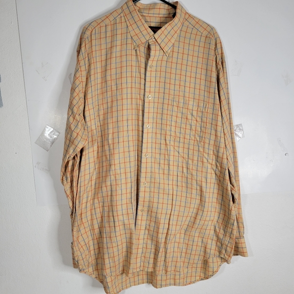 Mens Austin Reed London Long Sleeve Button Front Shirt Size XXL 100% Cotton - Picture 1 of 12